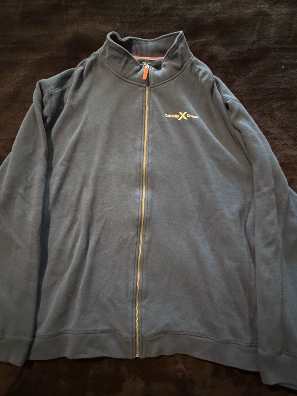 Celebrity X Cruises Navy Full-Zip Jacket Size XXL
